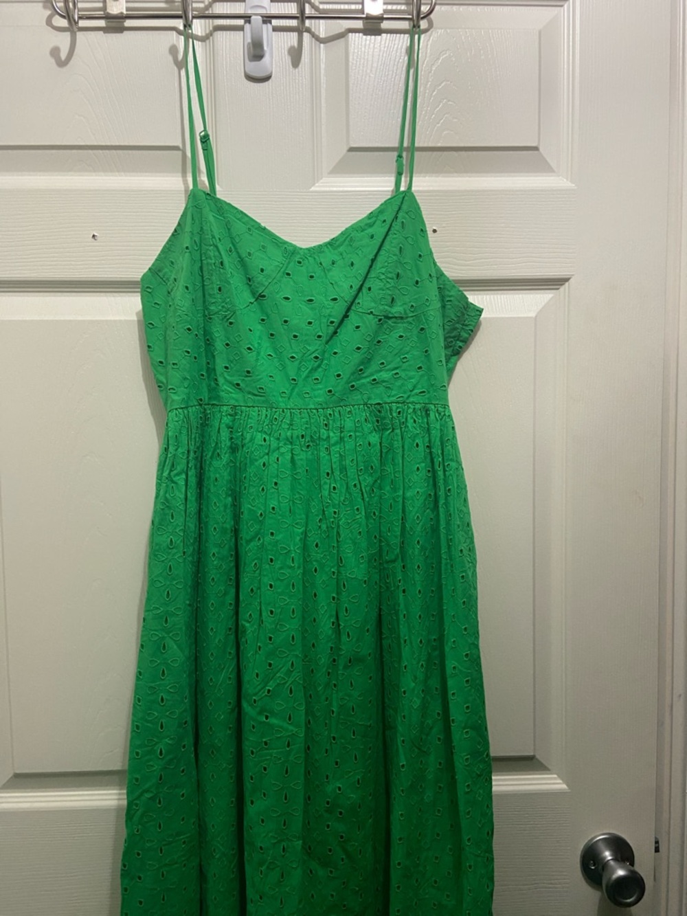 a new day Green Eyelet Spaghetti-Strap Sundress